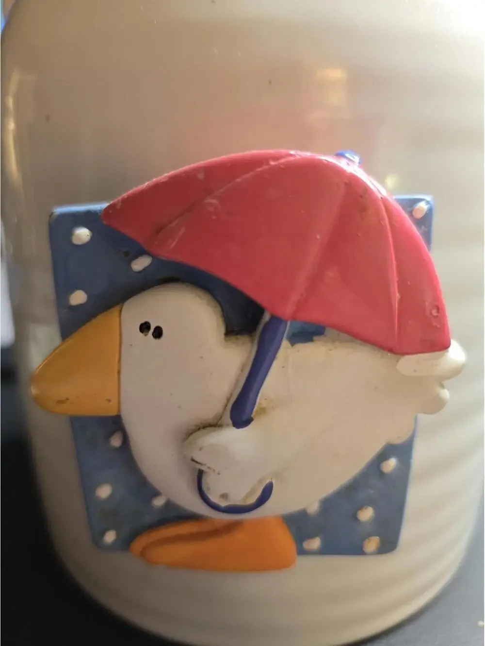 Cute Vintage Ceramic Duck Kitchen Ceramic Jar